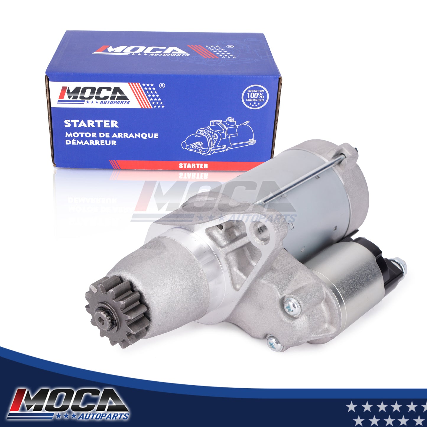 MOCA Starter Motor 17825 Fit for 2004-2006 Lexus ES330 3.3L & 2007-2009 Lexus RX350 3.5L & 2002-2009 Toyota Camry 2.4L & 2009-2016 Toyota Venza 2.7L 3.5L
