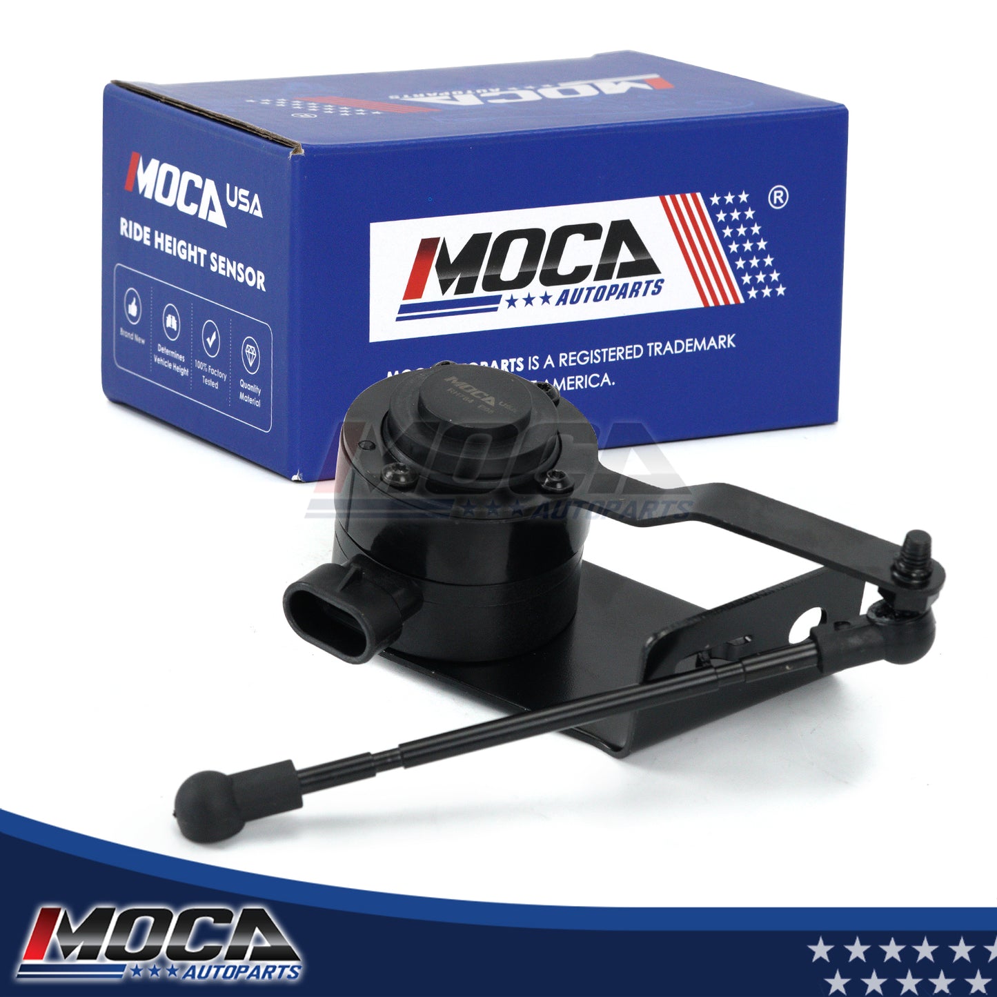 Sensor de altura de suspensión delantera derecha MOCA compatible con Cadillac Escalade, Chevrolet Tahoe y GMC Yukon de 5,3 L (2007-2014)