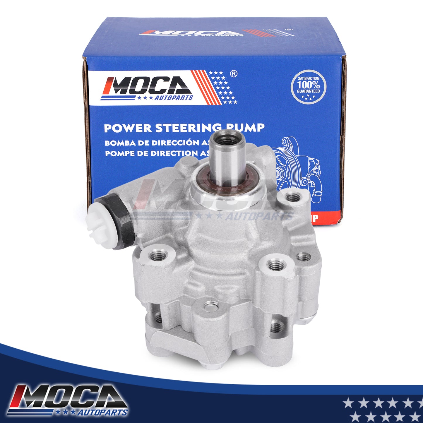 MOCA Power Steering Pump Fit for 2010-2012 Chevrolet Equinox 3.0L & 2013-2017 Chevrolet Equinox 3.6L & 2013-2017 GMC Terrain 3.6L