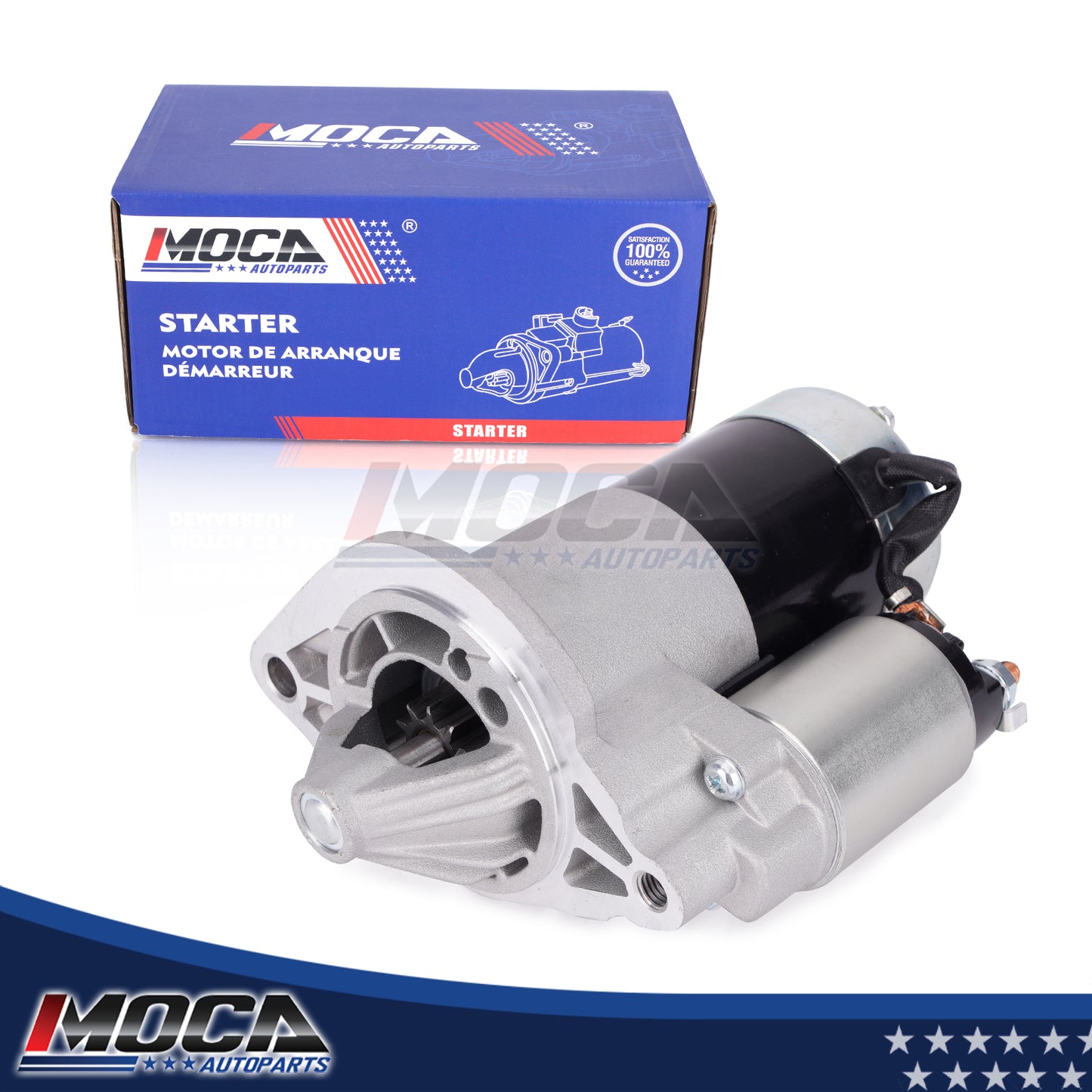 MOCA Starter Motor 17006 Fit for 1987-1992 Jeep Comanche 4.0L & 1988-1991 Jeep Grand Wagoneer 5.9L & 1988-1990 Jeep Wrangler 4.2L