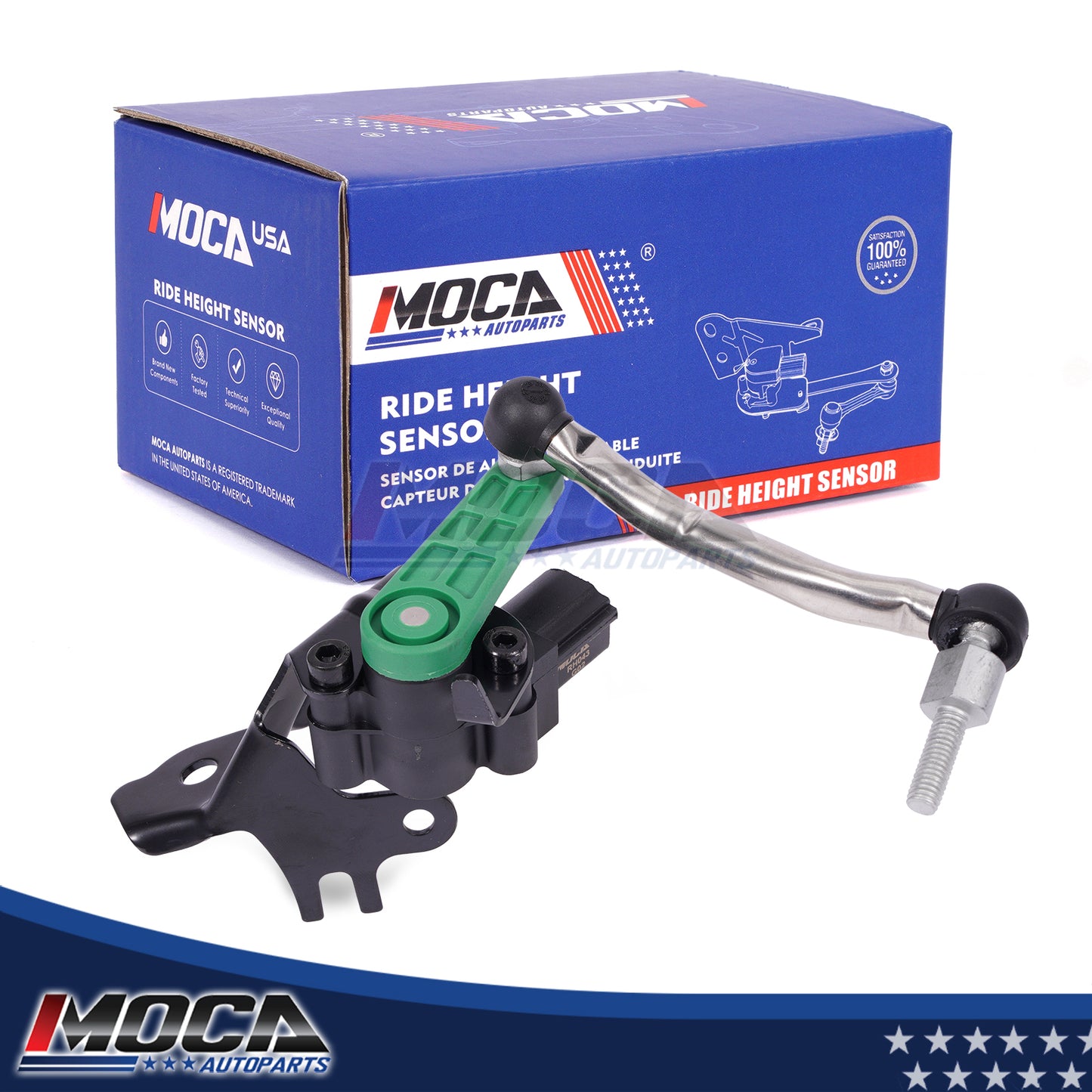Sensor de altura de nivelación MOCA RH5043 delantero derecho para Audi A4 A4 Quattro 2.0L 2009-2016 y Audi A5 Quattro 2.0L 2010-2017 y Audi S5 3.0L 2010-2017