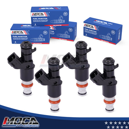 4 inyectores de combustible MOCA FJ484 compatibles con Honda Accord L4 2.4L (2003-2007) y Honda CR-V L4 2.4L (2005-2009) y Honda Element L4 2.4L (2003-2011)