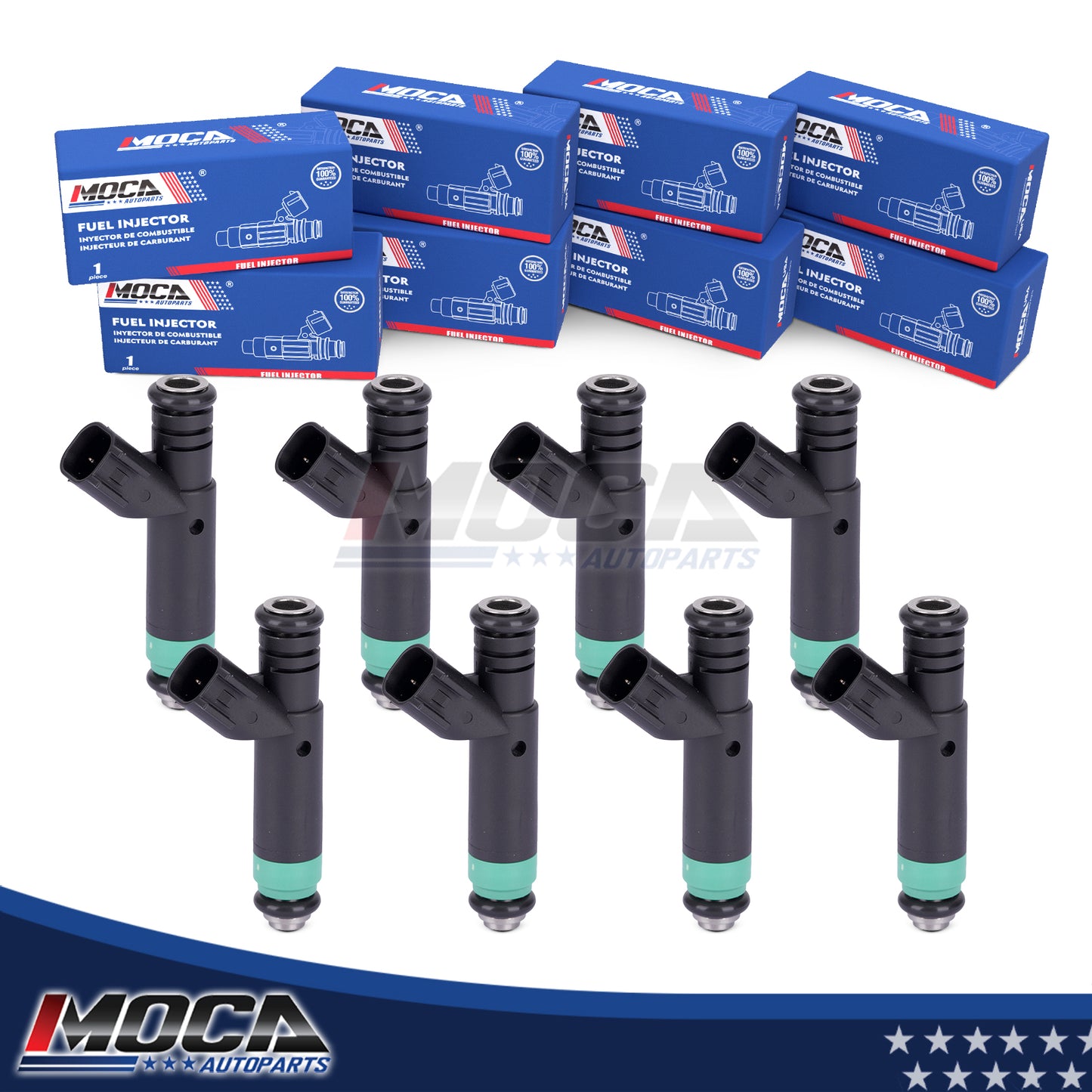 MOCA 8x Fuel Injectors FJ475 Fit for 2001-2007 Dodge Dakota Durango 4.7L & 2001-2007 Jeep Grand Cherokee 4.7L