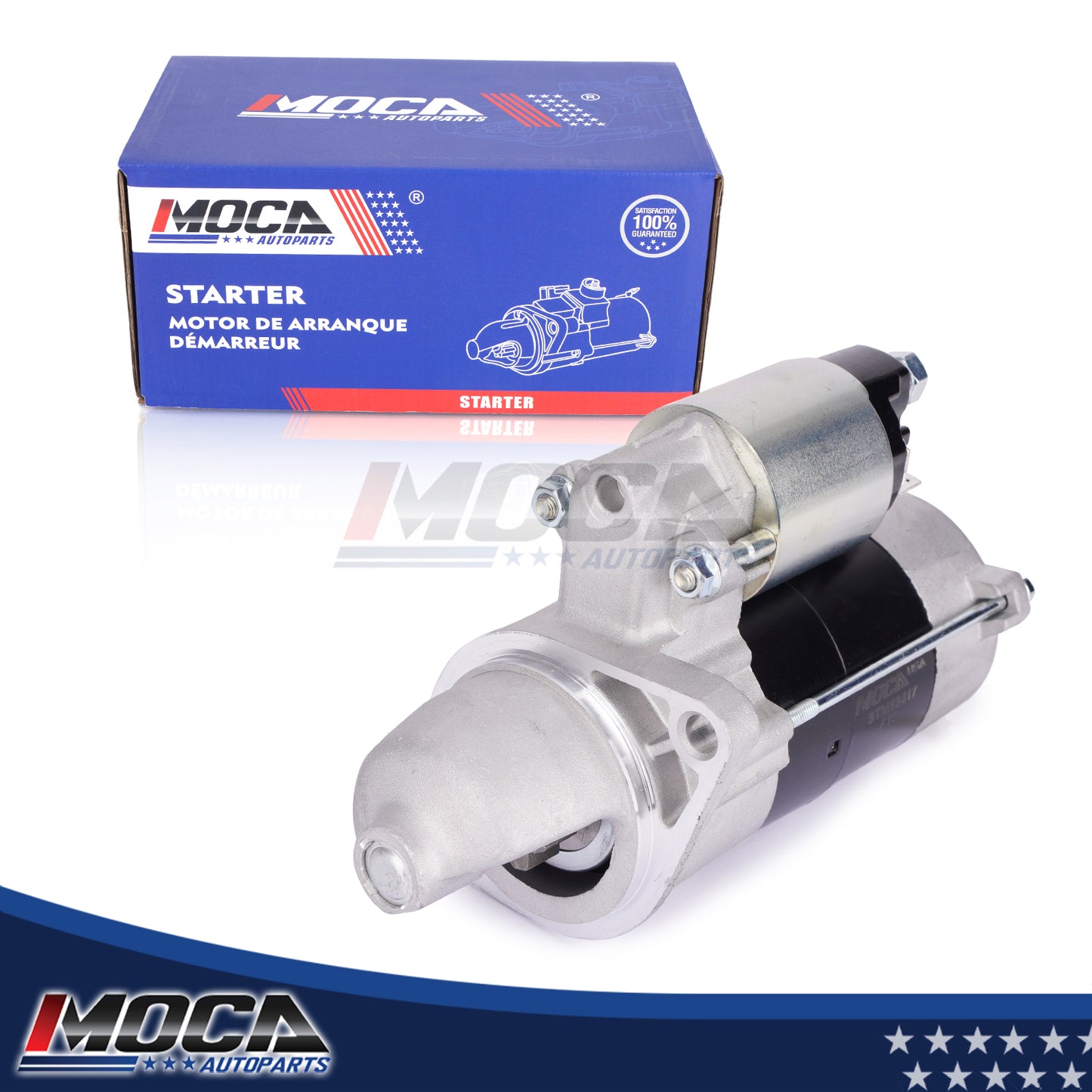 MOCA Starter Motor 18417 Fit for 1996-2005 Kubota Tractor Mower Diesel