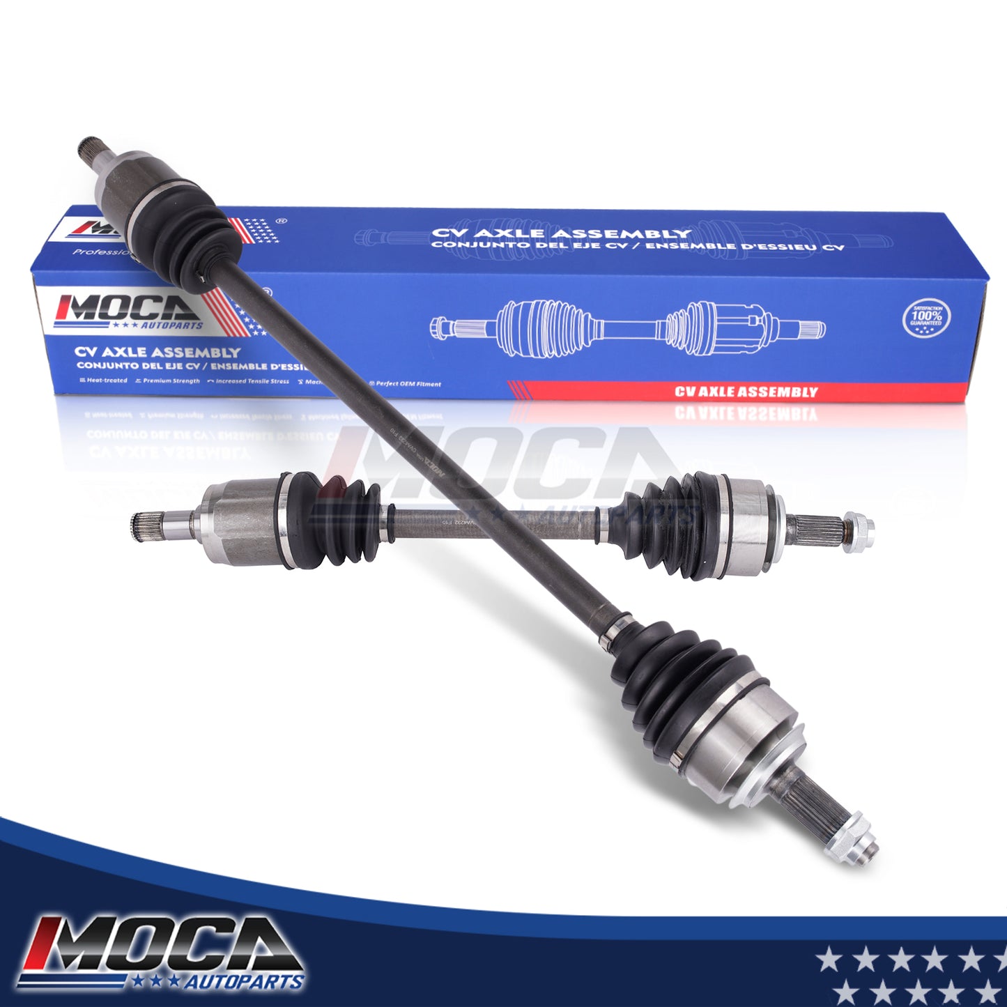 MOCA 2x Front Left & Right CV Axle Assembly Fit for 2006-2015 Honda Civic