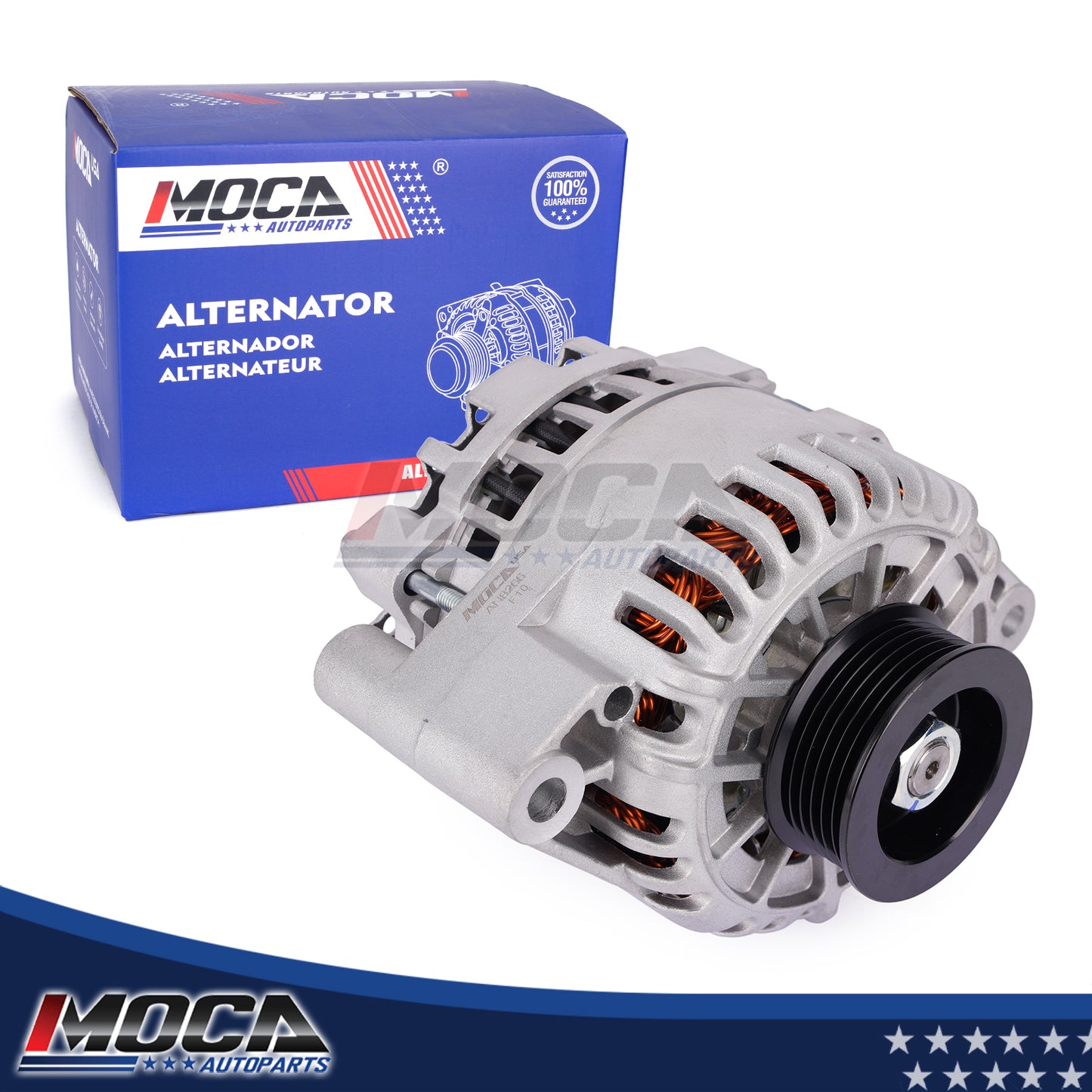 MOCA N8266 Alternator Fit for 2001-2004 Ford Mustang 3.8L & 2004 Ford Mustang 3.9L