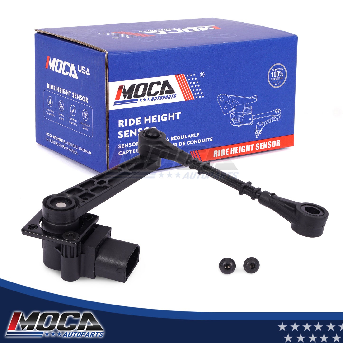 Sensor de altura de marcha trasero derecho MOCA RH3877. Compatible con Land Rover LR3 4.0L 4.4L 2005-2009 y Land Rover Range Rover Sport 4.2L 4.4L 2006-2009.