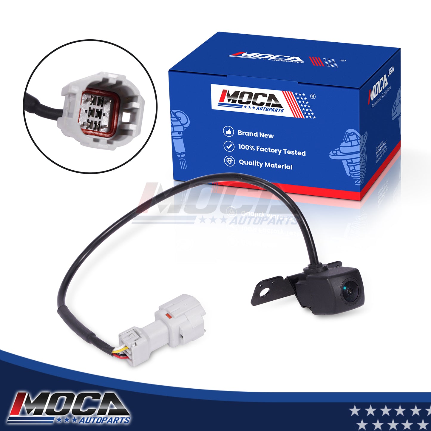 MOCA 590-477 Rear Park Assist Camera Fit for 2013-2018 Hyundai Santa Fe Sport 2.0L 2.4L & 2013-2015 Hyundai Santa Fe 3.3L & 2012 Hyundai Santa Fe 2.4L 3.5L