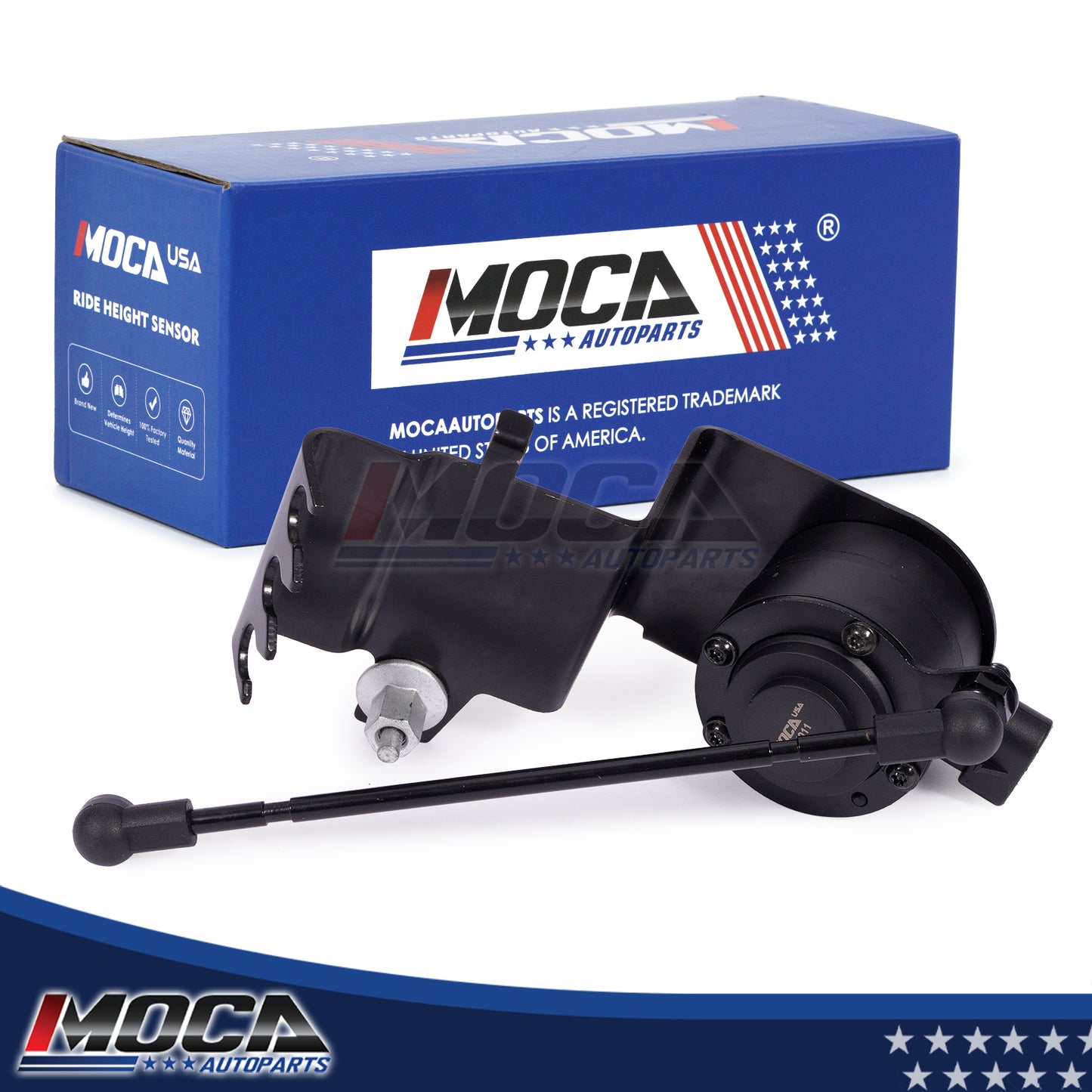Sensor de altura de nivelación MOCA 924-399 delantero derecho para Cadillac DTS 4.6L (2006-2011), Buick Lucerne 4.6L (2006-2011) y Buick Lucerne 3.8L (2006-2008)
