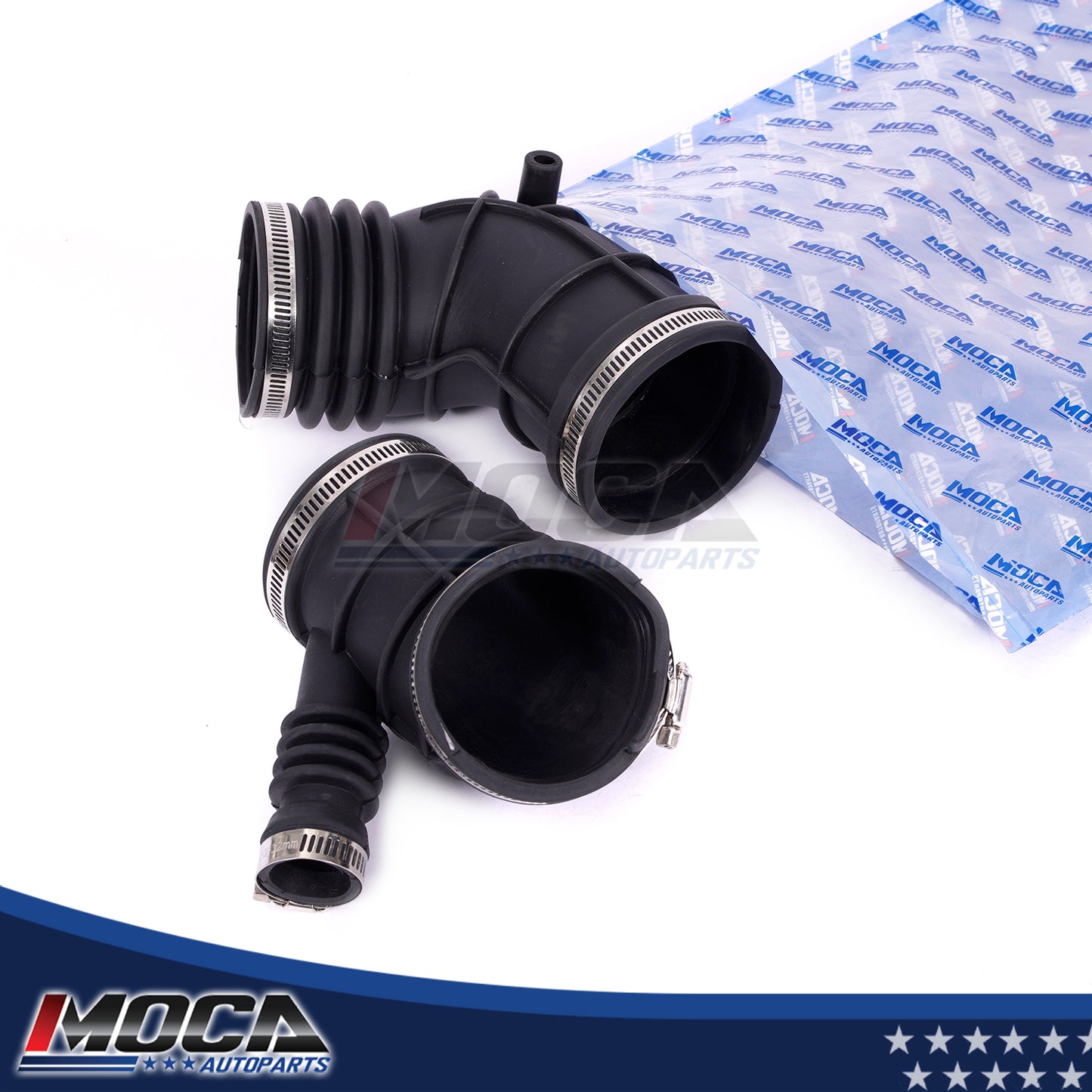 MOCA 2x Engine Air Intake Hose Fit for 2001-2005 BMW 320i 2.2L & 2001-2005 BMW 325i 2.5L & 1997-2000 BMW Z3 2.8L
