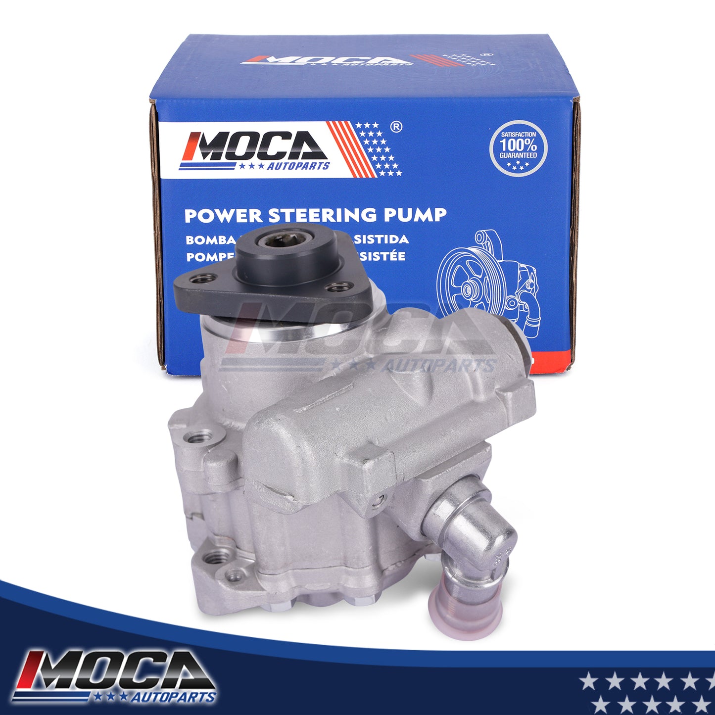MOCA Power Steering Pump Fit for 2001-2005 BMW 325xi & 1997-1999 BMW 328is & 2001-2005 BMW 330xi
