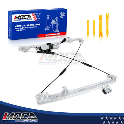 Elevalunas eléctrico delantero izquierdo MOCA con motor compatible con Cadillac Escalade 2002-2006, Chevrolet Silverado 1500 1999-2006 y GMC Yukon XL 1500 2500 2000-2006