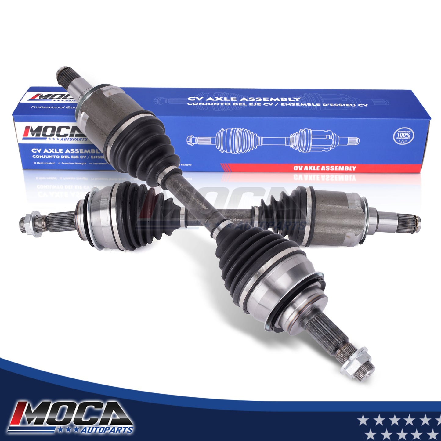 MOCA 2x Front Left & Right CV Axle Assembly Fit for 2010-2022 Lexus GX460 4.6L & 2003-2022 Toyota 4Runner 4.0L & 2005-2015 Toyota Tacoma 4.0L