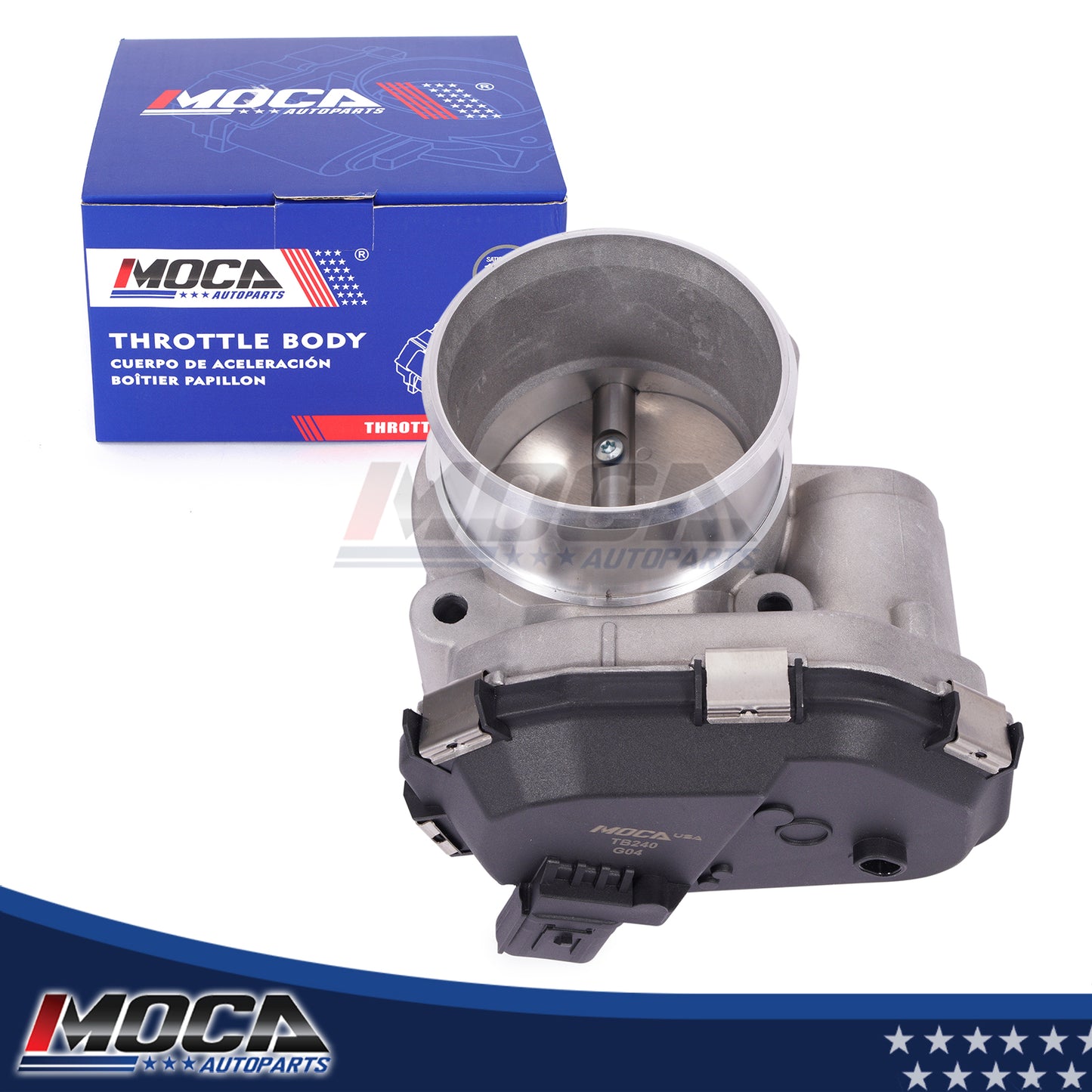 MOCA S20240 Throttle Body Fit for 2015-2024 Ford Edge 2.7L & 2015-2024 Ford F-150 2.7L & 2019-2023 Lincoln Nautilus 2.7L