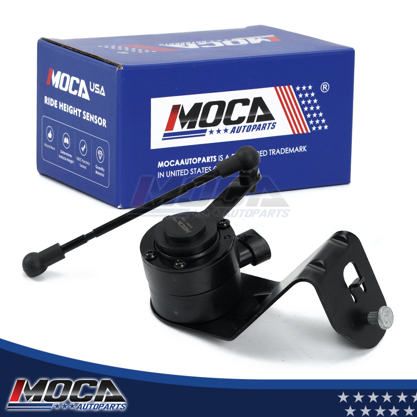 Sensor de altura de suspensión trasera izquierda MOCA compatible con Cadillac XLR 2009-2015
