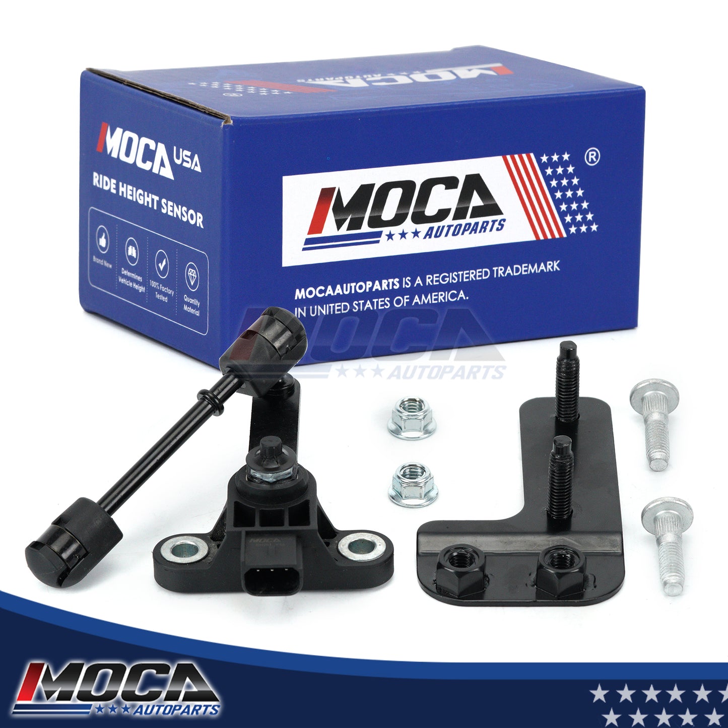 Sensor de altura de suspensión delantera derecha MOCA compatible con Ford Expedition Lincoln Navigator 2003-2006