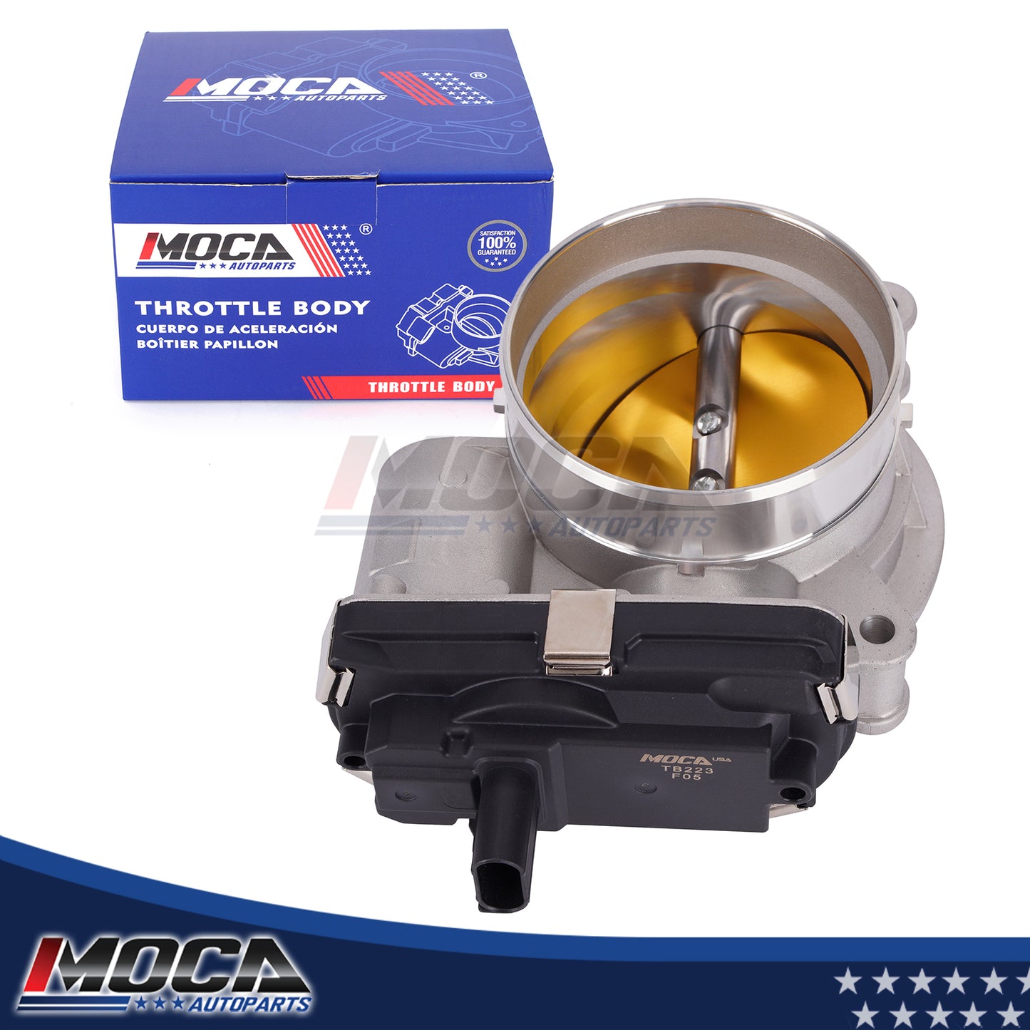 Cuerpo del acelerador MOCA compatible con Chevrolet Silverado V8 5.3L 2014-2021 y Chevrolet Tahoe V8 5.3L 2015-2021 y GMC Yukon V8 5.3L 2015-2021