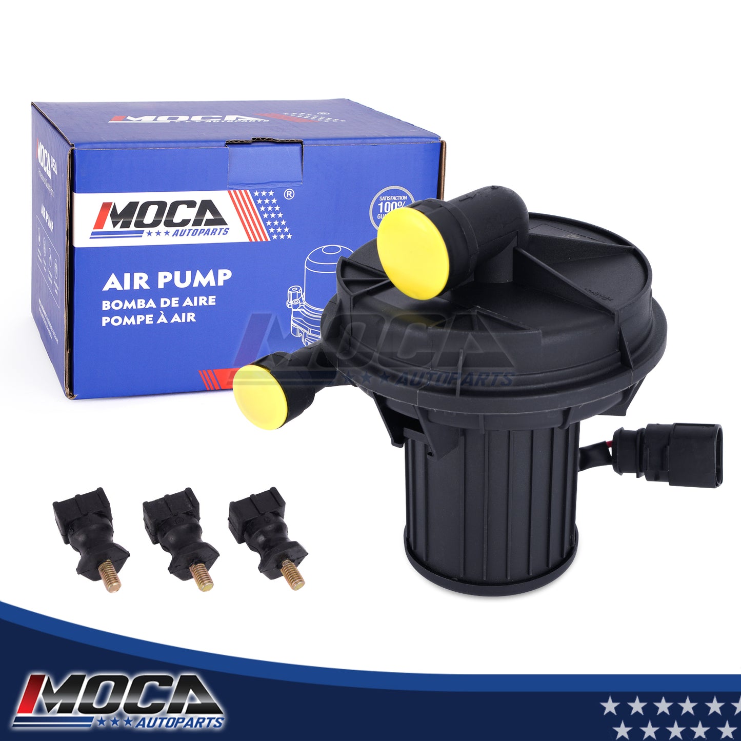 MOCA 06A959253E Secondary Air Injection Pump Fit for 1996-2001 Audi A4 2.8L & 2007-2010 Audi Q7 4.2L & 2000-2005 Volkswagen Passat 1.8L 2.8L