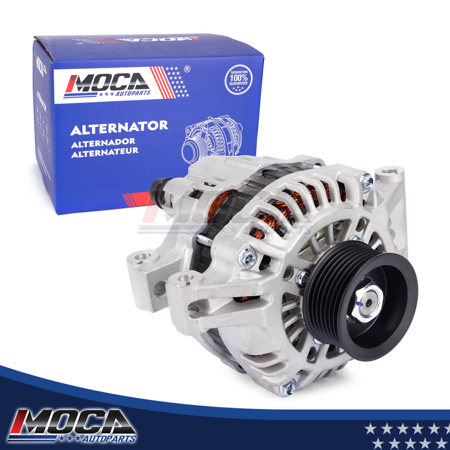 MOCA N13966 Alternator Fit for 2002-2006 Honda CR-V 2.4L & 2002-2006 Acura RSX 2.0L