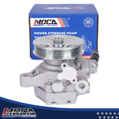 MOCA Power Steering Pump w/ Pulley Fit for 2001-2005 Acura EL 1.7L & 2001-2005 Honda Civic 1.7L