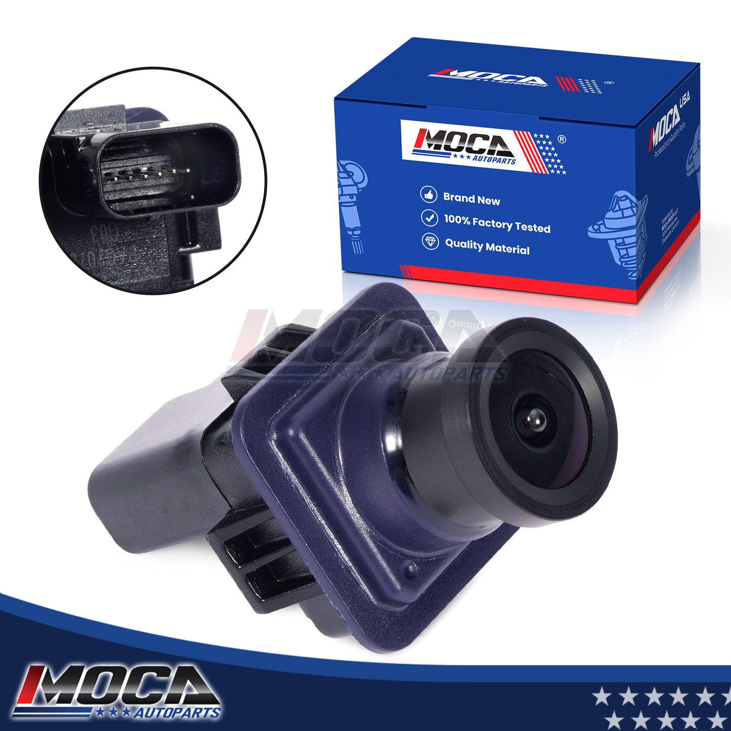 Cámara de asistencia para estacionamiento trasero MOCA 592-079 compatible con Ford F-150 2012-2014 de 3,5 L, 3,7 L, 5,0 L y 6,2 L y Lincoln Mark LT 2012-2014 de 5,0 L