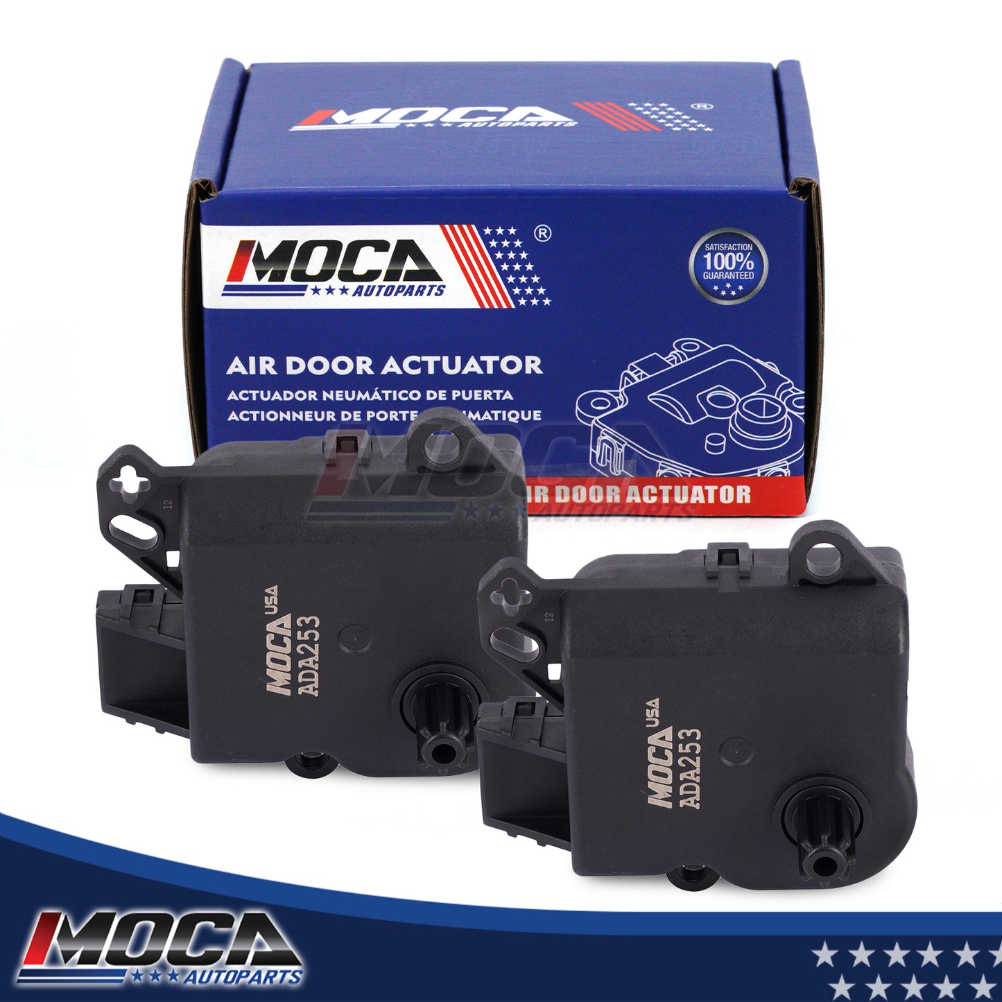 MOCA 2x 604-253 HVAC Heater Air Blend Door Actuator Fit for 2008-2010 Ford Taurus & 2009-2010 Lincoln MKS & 2008-2009 Mercury Sable