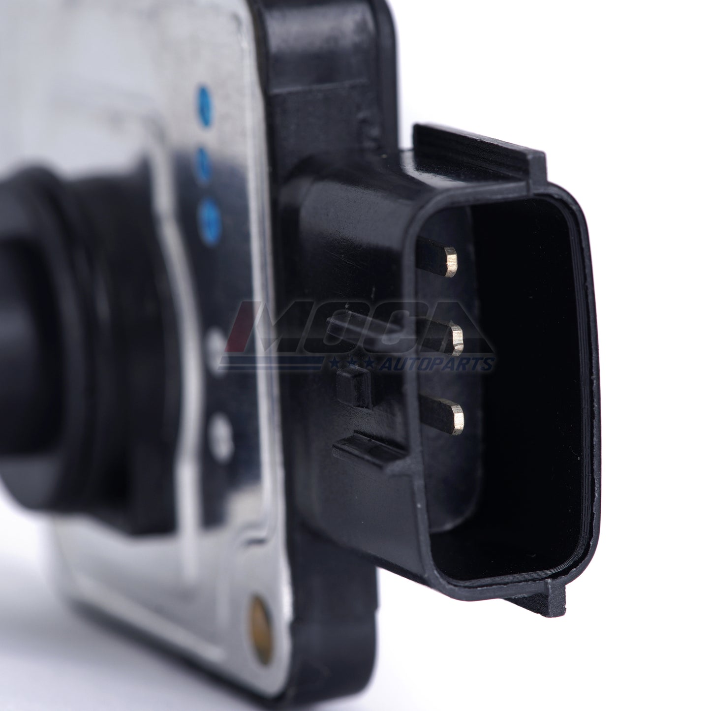 Sensor de flujo de aire masivo MOCA compatible con NISSAN Frontier 3.3L (1999-2004), Nissan Xterra 3.3L (2000-2004), Infiniti QX4 3.3L (1998-2000) y Ford Mustang 3.8L (2001-2004)