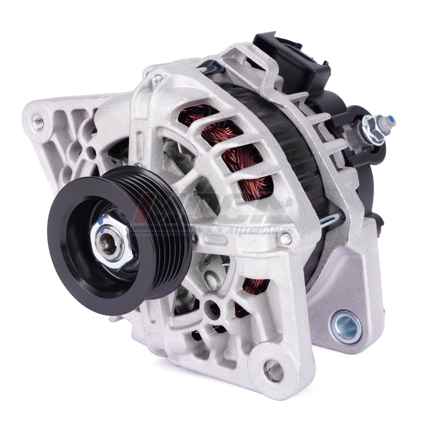 Alternador MOCA N13209 compatible con Hyundai Accent 1.6L (2012-2017), Hyundai Veloster 1.6L (2012-2017) y Kia Rio 1.6L (2012-2013)