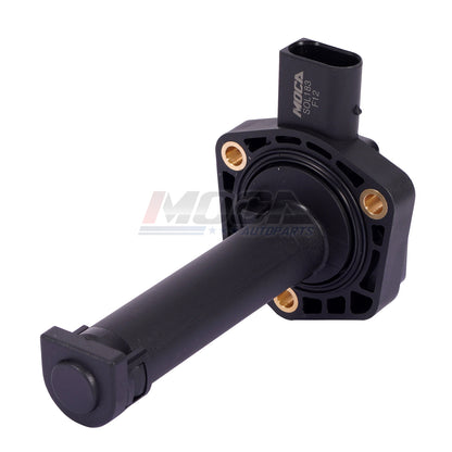 Sensor de nivel de aceite de motor MOCA FLS183 compatible con BMW 325i, 330i, 528i, X3, X5, E53, E83, E90, E91, E92, E93, E60 y F02 (2008-2013)