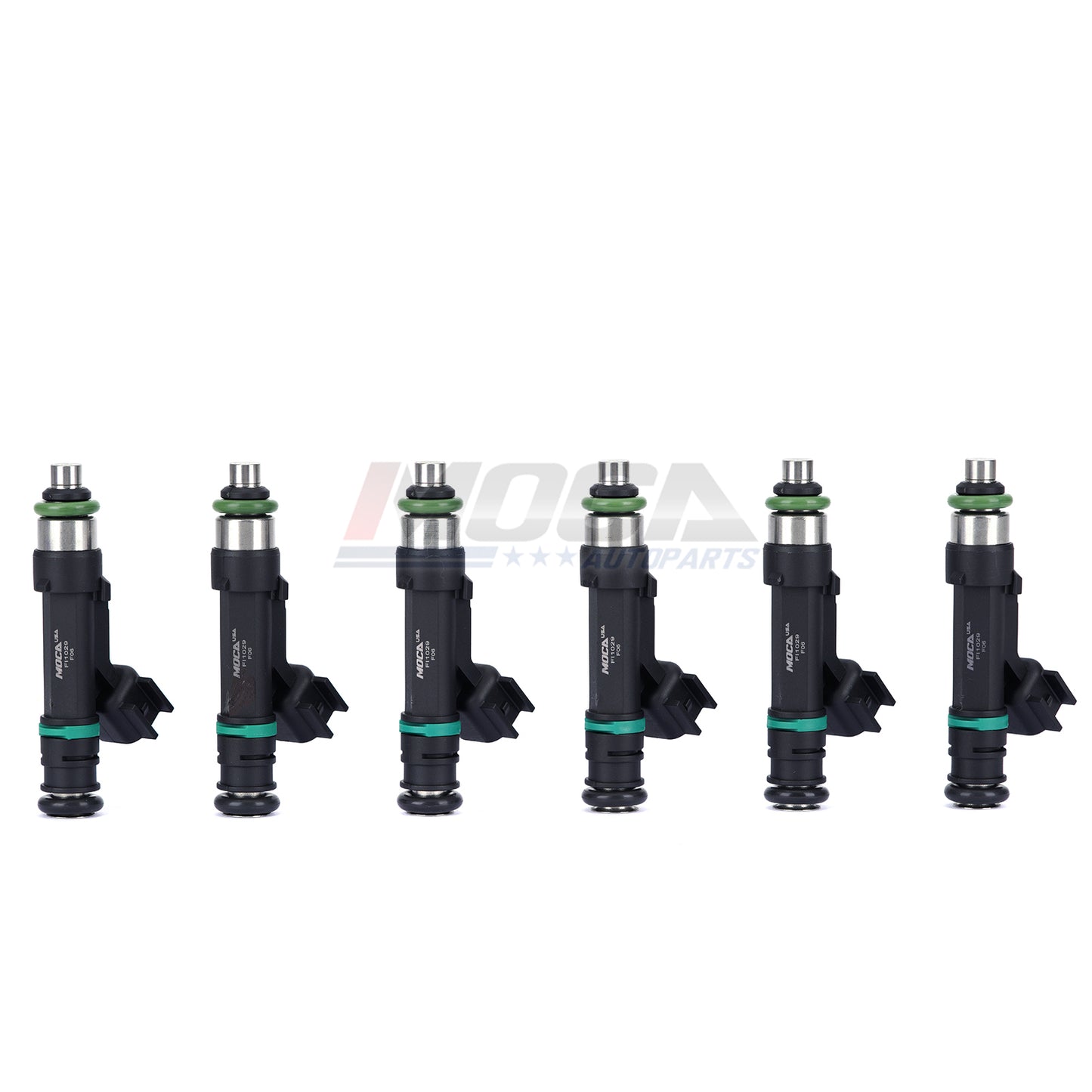 Inyectores de combustible MOCA 6x FJ1029 compatibles con Jeep Wrangler 3.8L (2007-2011) y Dodge Grand Caravan 3.3L (2008-2010) y Chrysler Town &amp; Country 3.3L (2008-2010)