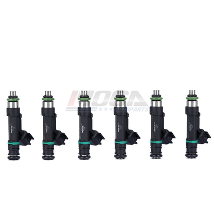 Inyectores de combustible MOCA 6x FJ1029 compatibles con Jeep Wrangler 3.8L (2007-2011) y Dodge Grand Caravan 3.3L (2008-2010) y Chrysler Town &amp; Country 3.3L (2008-2010)