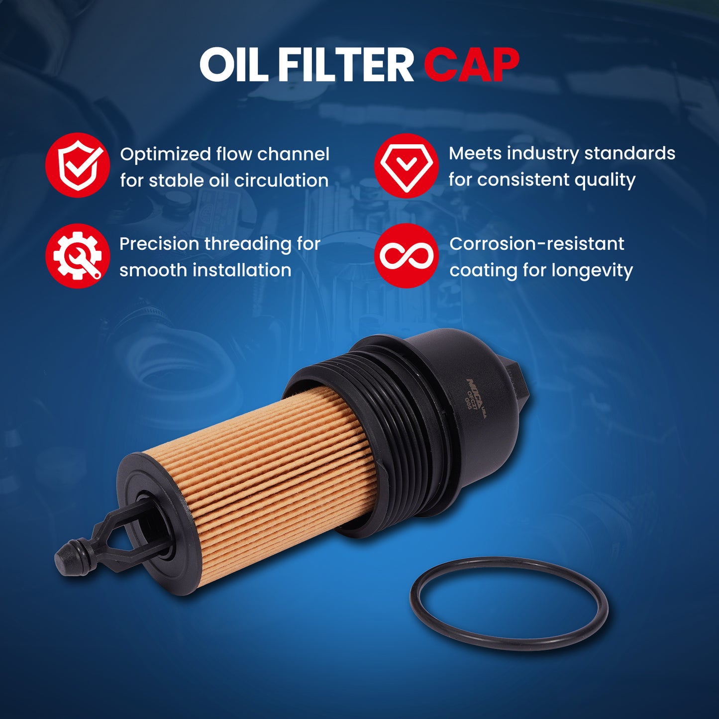 MOCA Engine Oil Filter Cap - OFC27