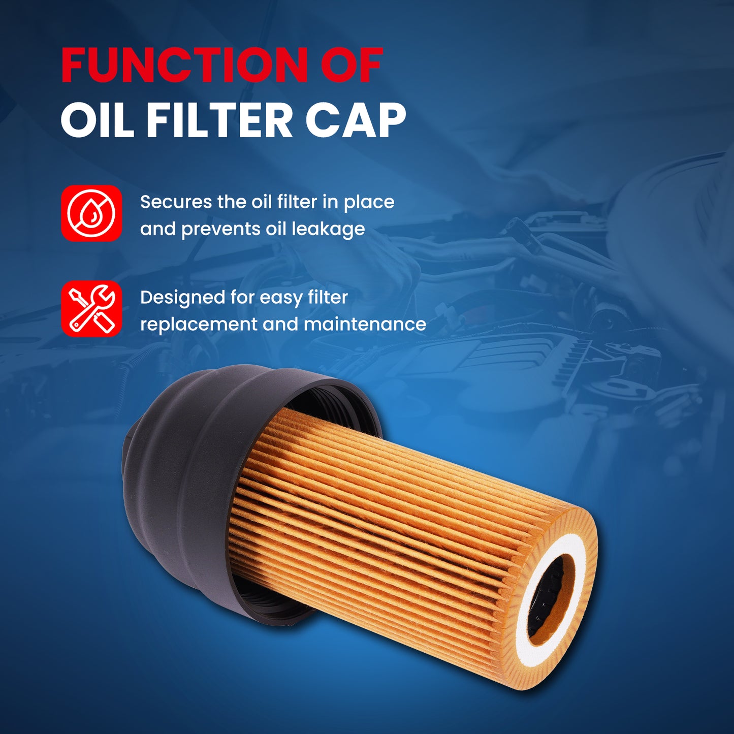 MOCA Engine Oil Filter Cap - OFC43