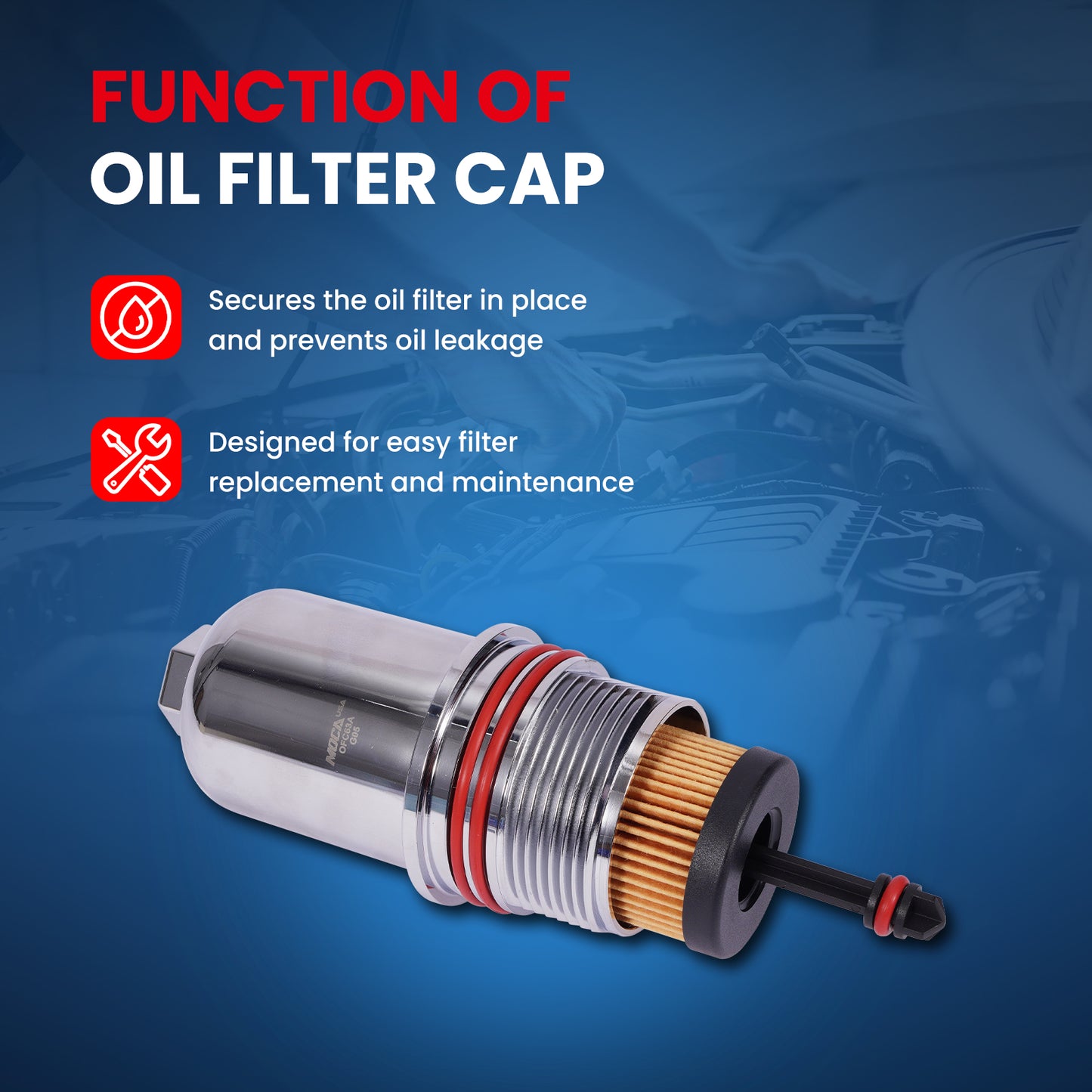 MOCA Engine Oil Filter Cap - OFC63A