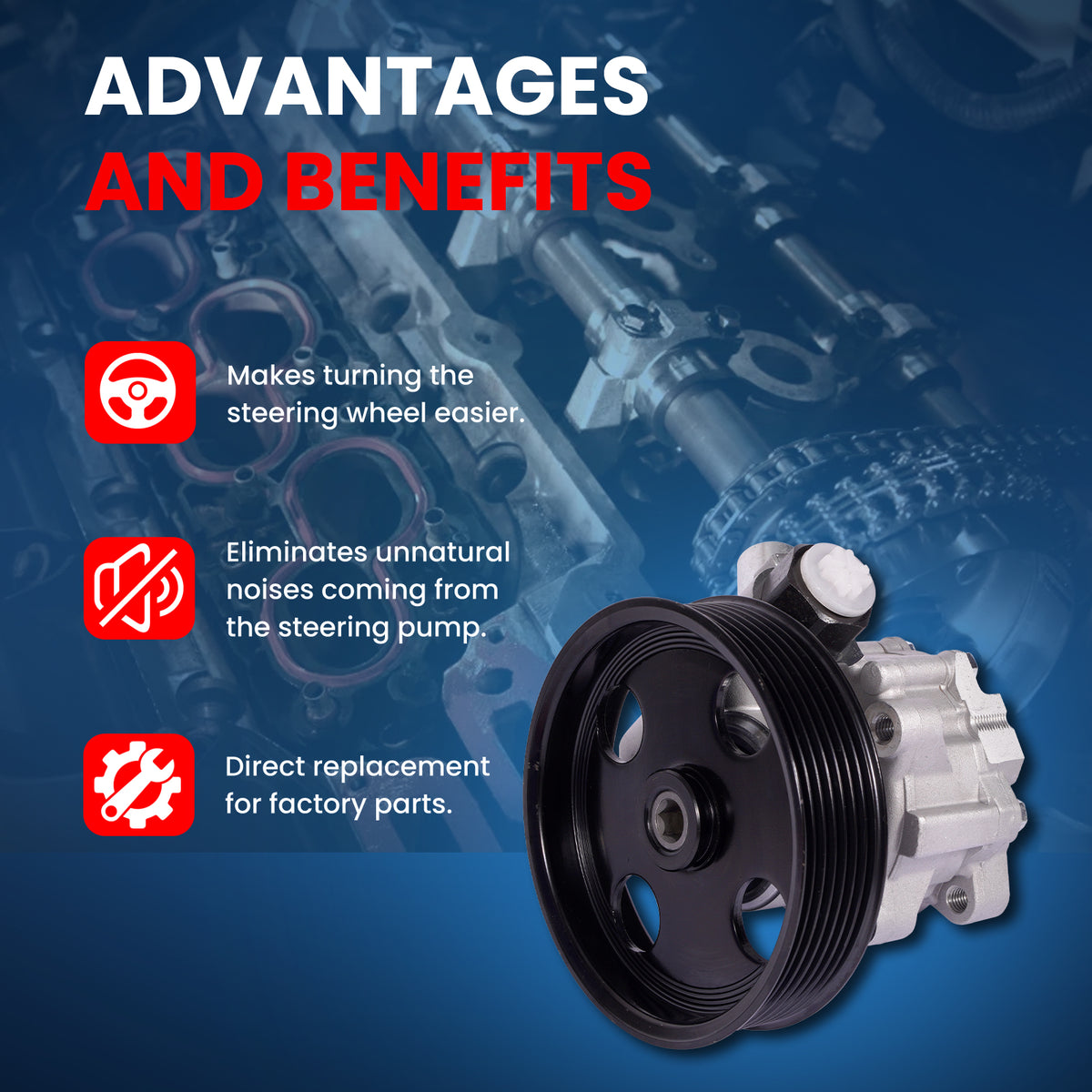 MOCA Power Steering Pump - PSP1009