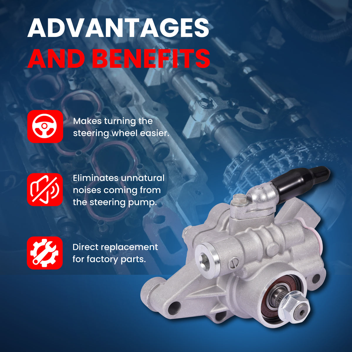 MOCA Power Steering Pump - PSP5066