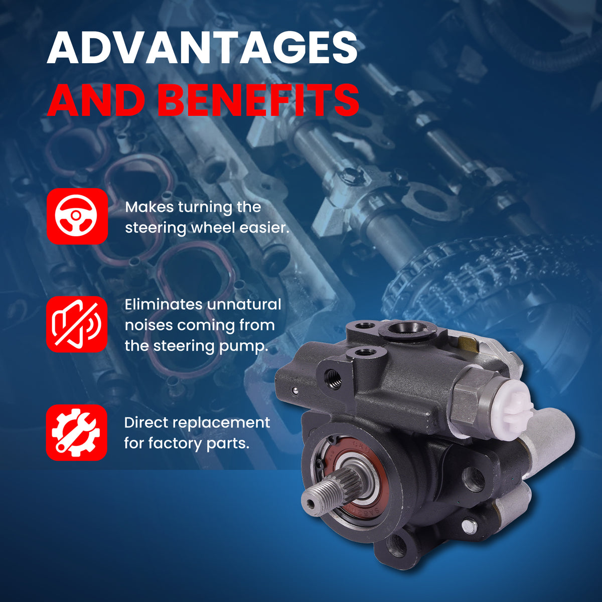 MOCA Power Steering Pump - PSP5228