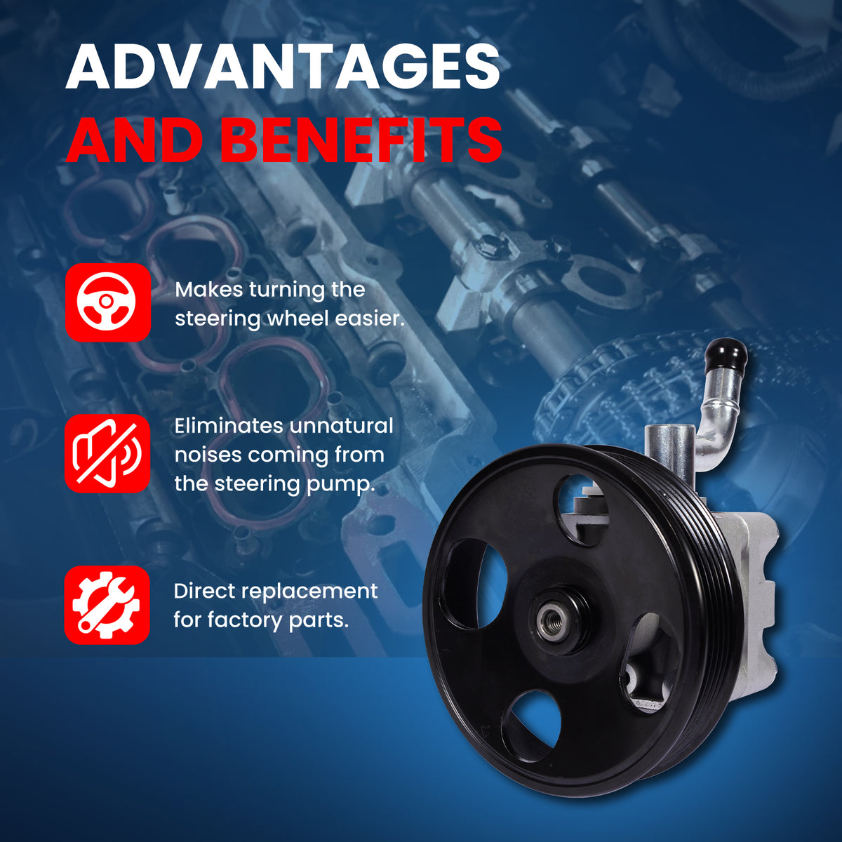 MOCA Power Steering Pump - PSP5412