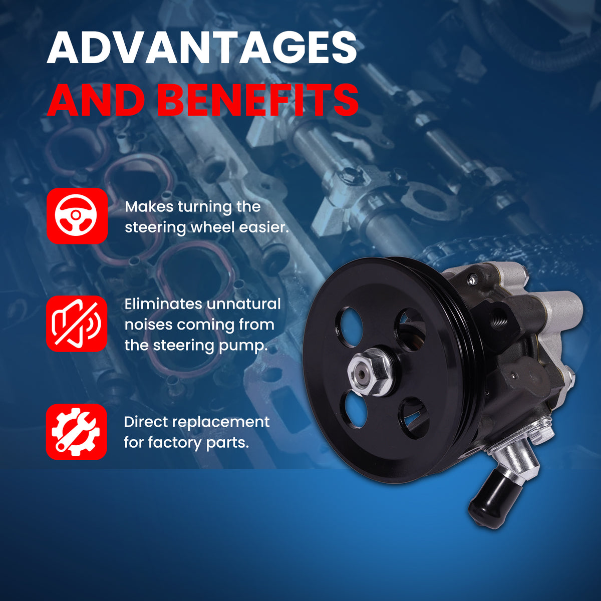 MOCA Power Steering Pump - PSP5876