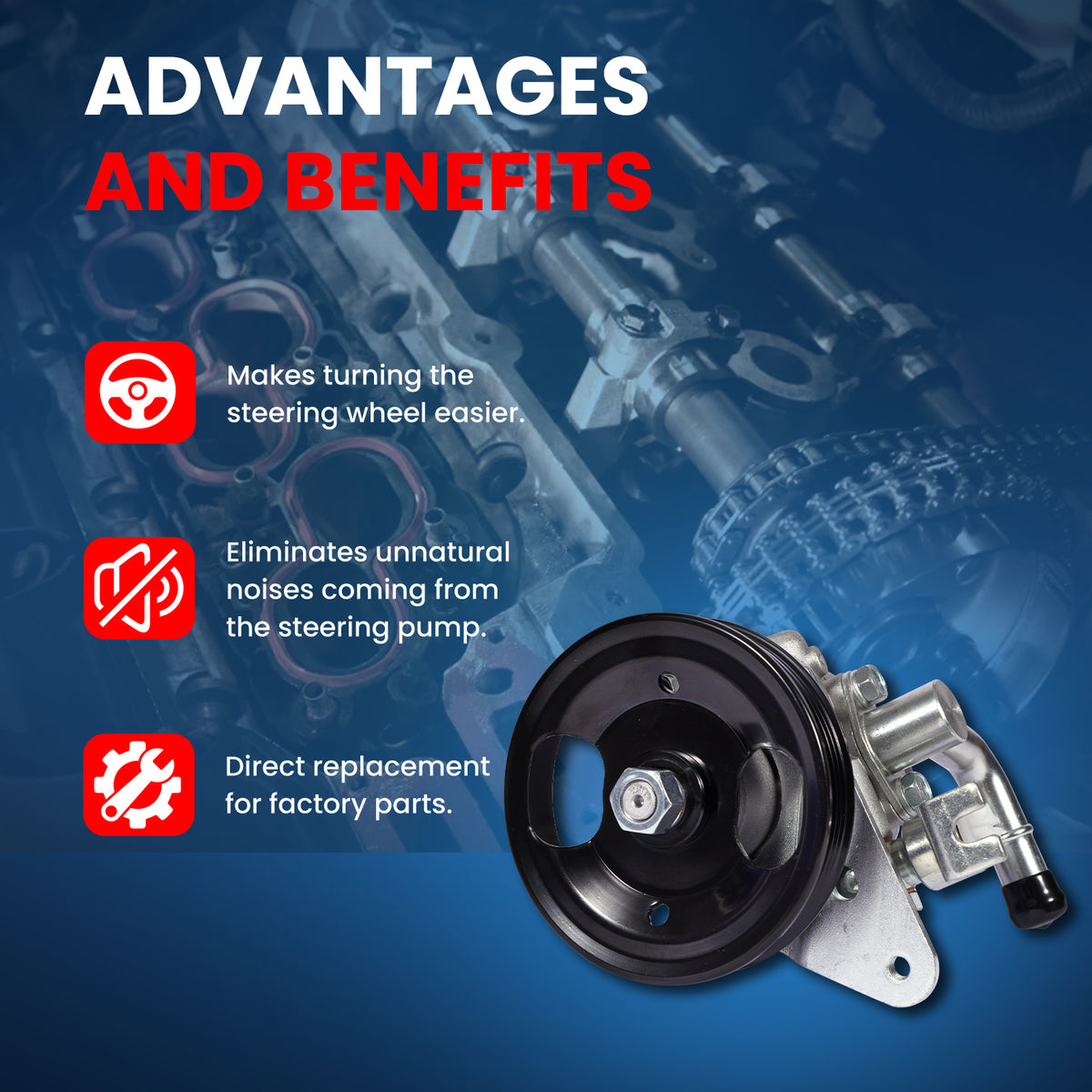 MOCA Power Steering Pump - PSP5933