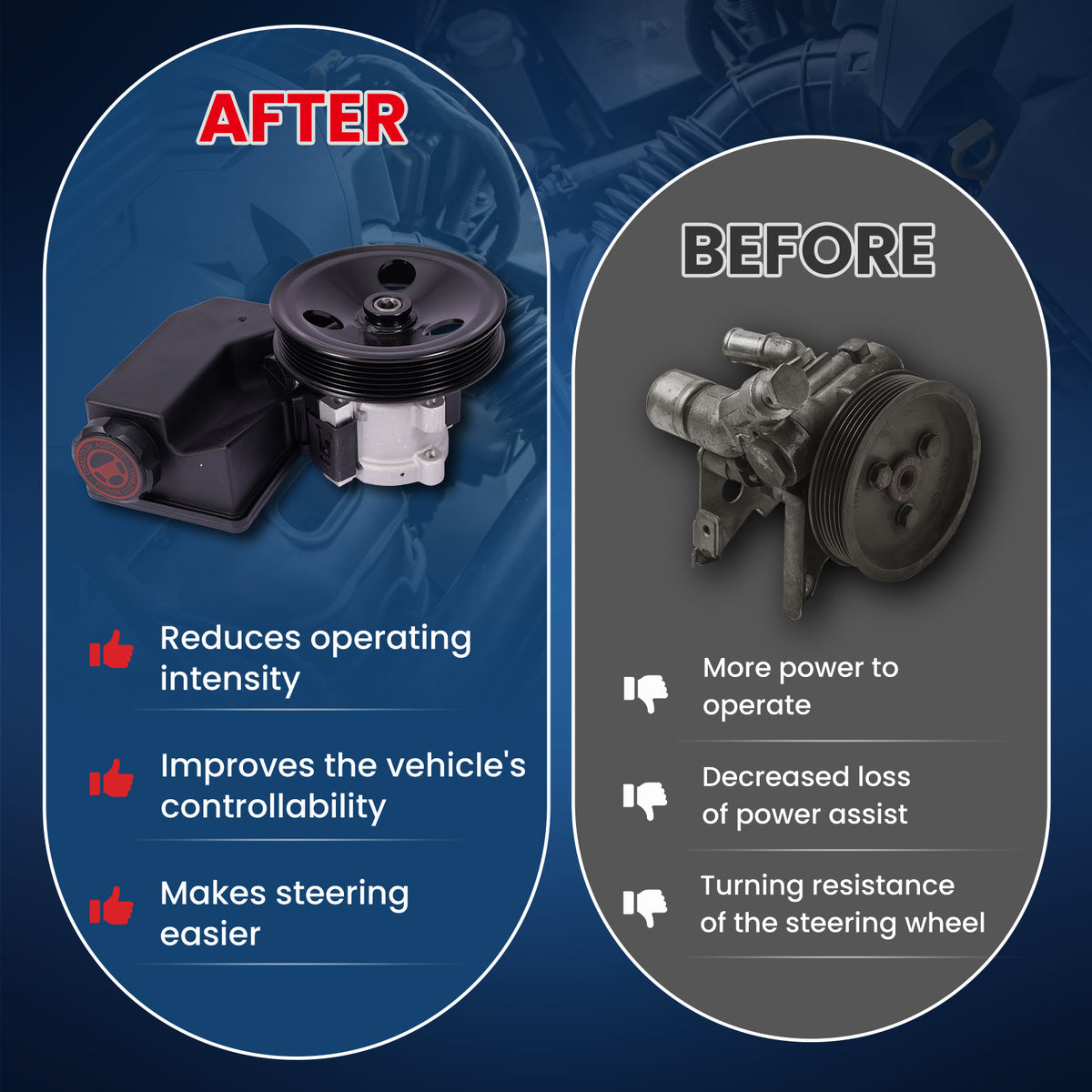 MOCA Power Steering Pump - PSP62608