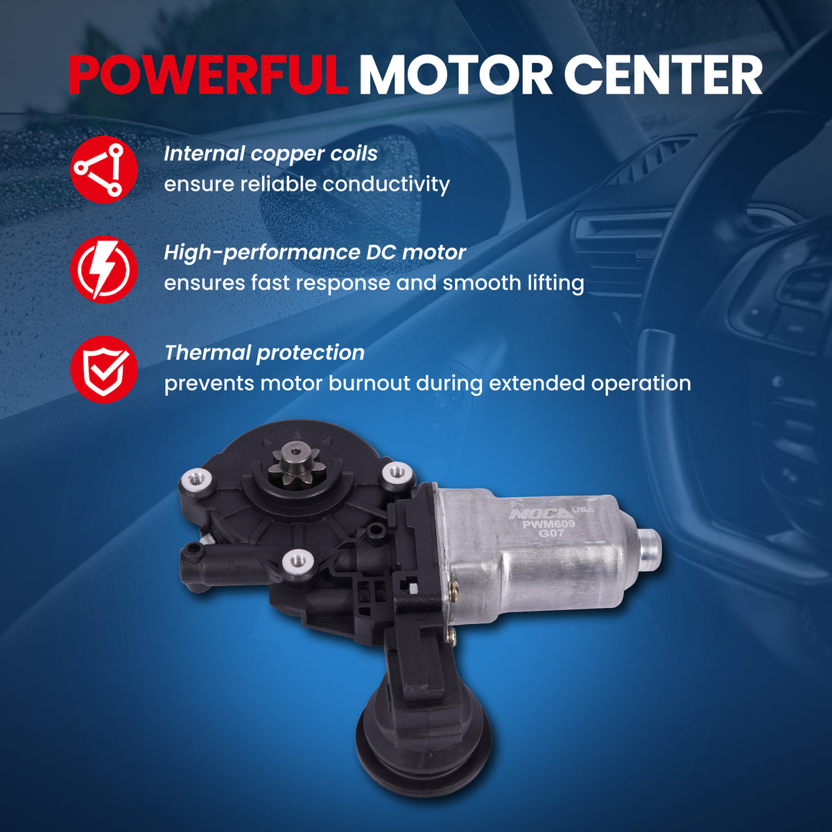 MOCA Window Motor - PWM609