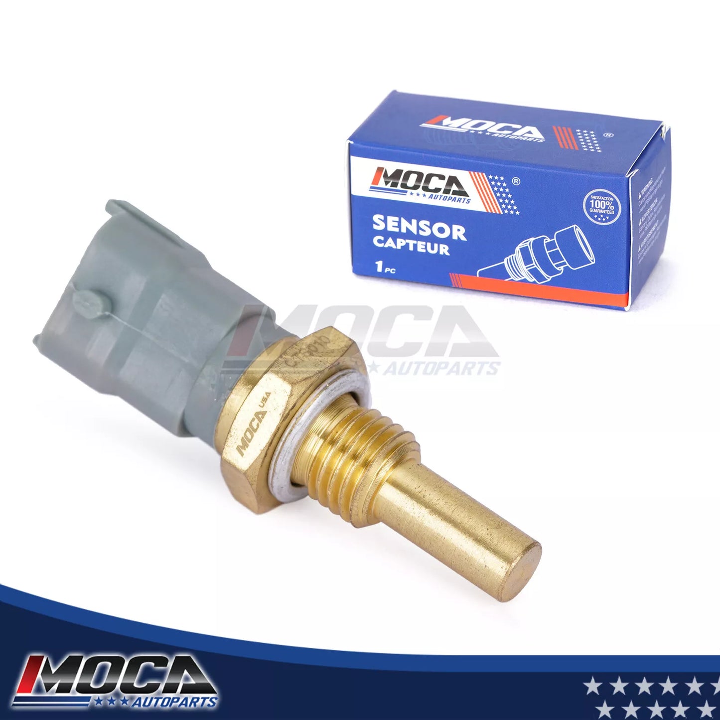 Sensor de temperatura del refrigerante MOCA compatible con Buick Enclave 3.6L (2008-2017), Cadillac STS 3.6L (2005-2011) y Chevrolet Malibu 3.6L (2009-2012)