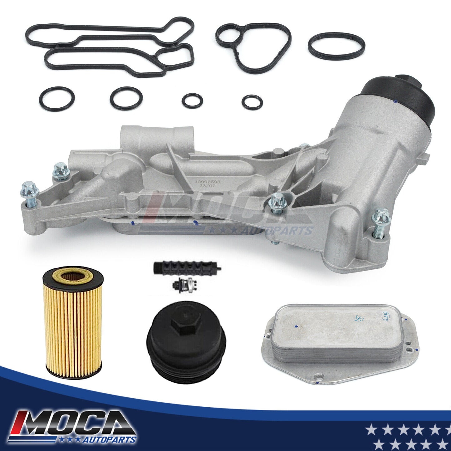 MOCA Oil Cooler Filter Assembly for Chevrolet Aveo Cruze Limited Sonic Saturn 1.6 1.8