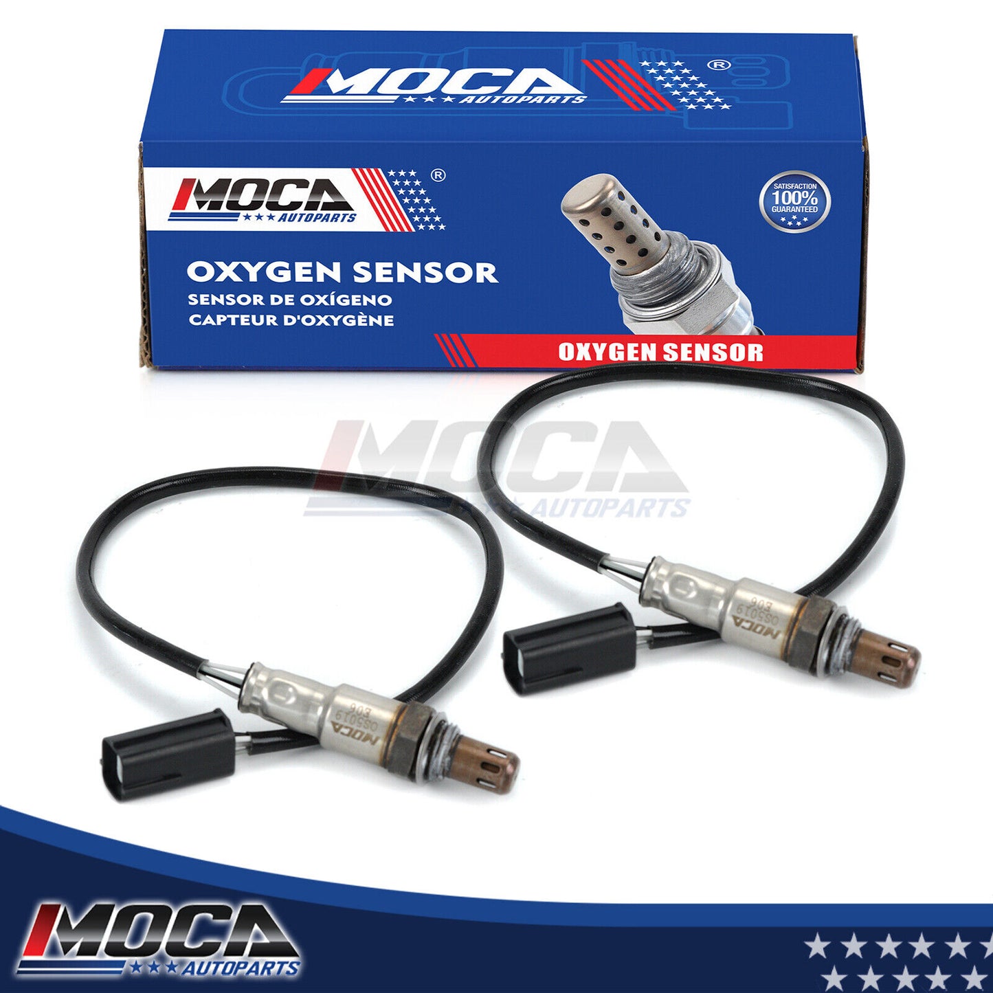 MOCA 2pcs 234-4380 Downstream O2 Oxygen Sensor Fit for 2008-2012 Infiniti EX35 3.5L & 2008-2013 Infiniti G37 3.7L & 2014-2019 Infiniti Q70 5.6L