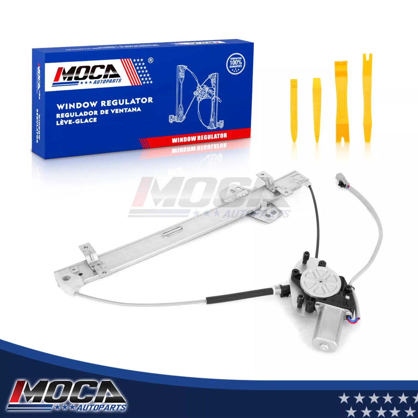 Elevalunas eléctrico delantero derecho MOCA con motor compatible con Honda Element 2003-2011