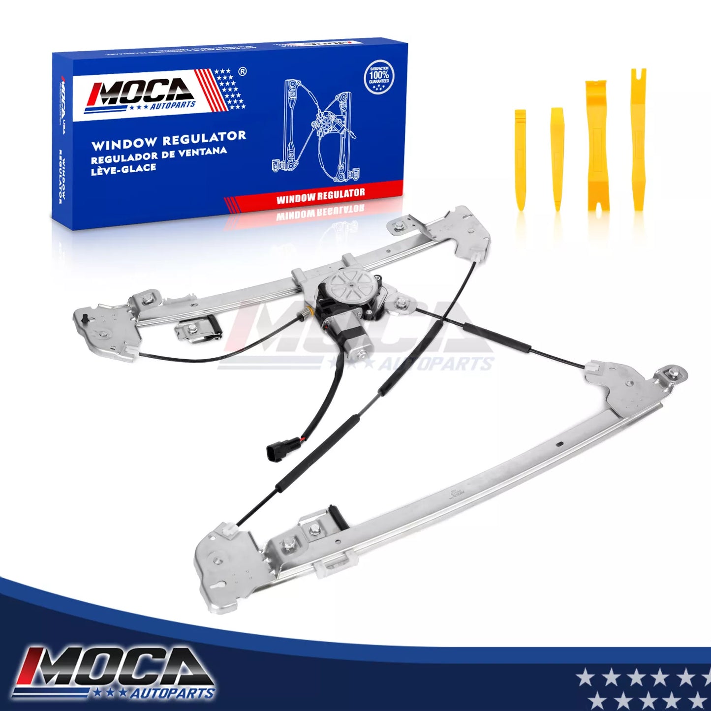 Elevalunas eléctrico delantero derecho MOCA con motor compatible con Ford F-150 2005-2008 y Lincoln Mark LT 2006-2008