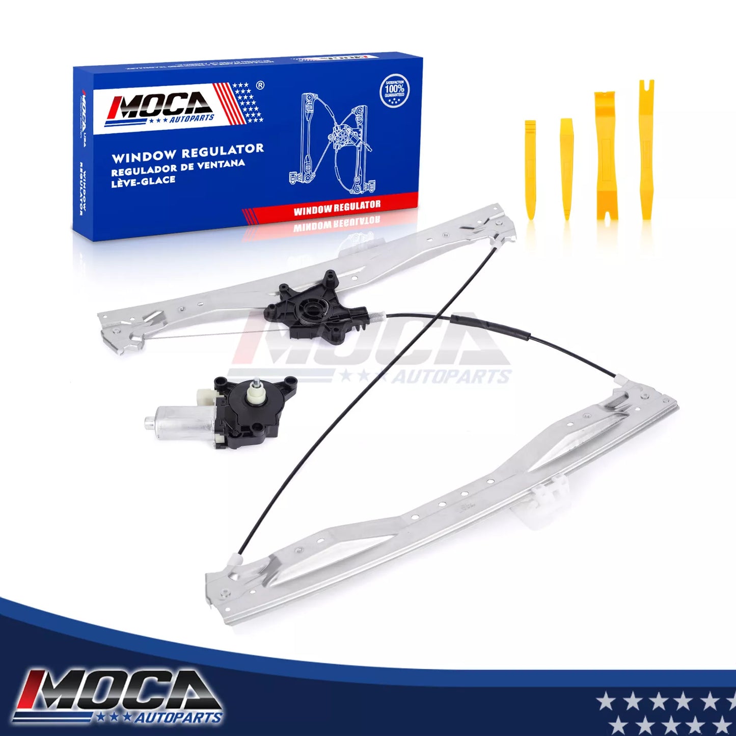 Elevalunas eléctrico delantero izquierdo MOCA con motor de 6 pines, compatible con Chrysler Town &amp; Country 2008-2016 y Dodge Grand Caravan 2008-2020