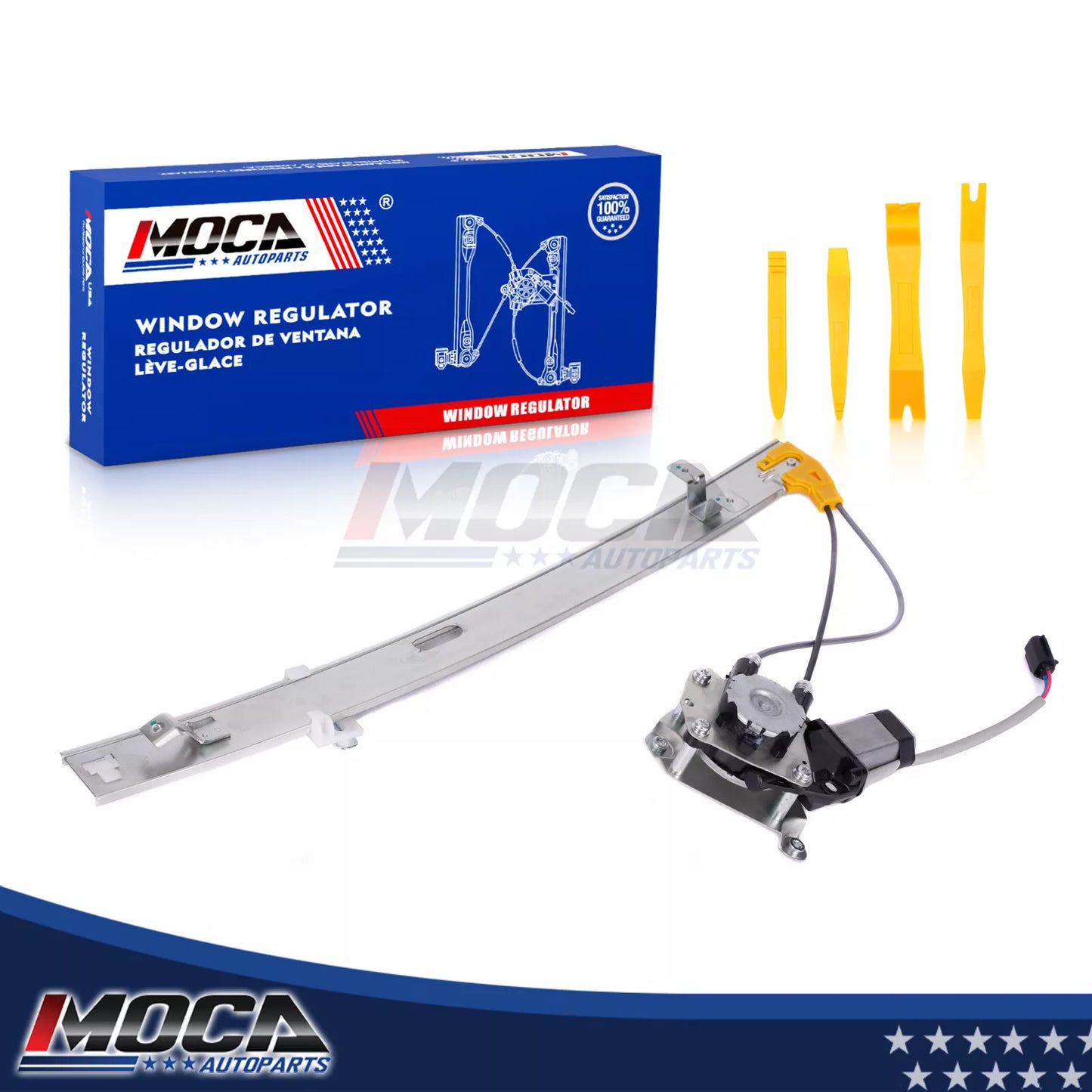 Elevalunas eléctrico trasero izquierdo MOCA con motor compatible con Jeep Liberty 2002-2007