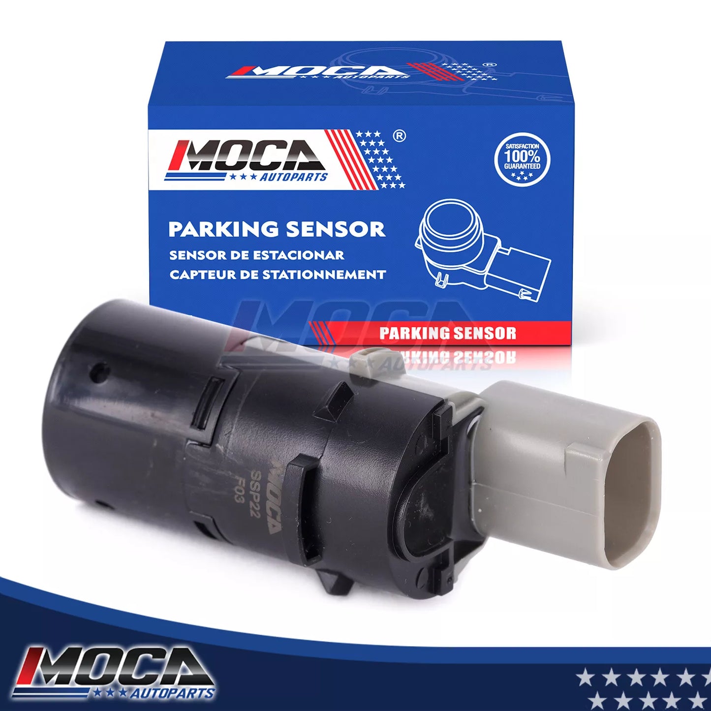 Sensor de asistencia al estacionamiento MOCA compatible con BMW 525i y 530i (2004-2007), BMW X3 (2004-2006) y BMW X5 (2000-2006)